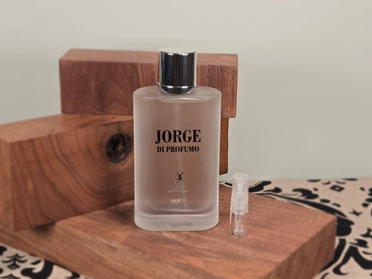 Maison Alhambra Jorge Di Profumo Aqua Edition - Perfume Sample 5ml/2ml - Travel Size - Middle Eastern Fragrance