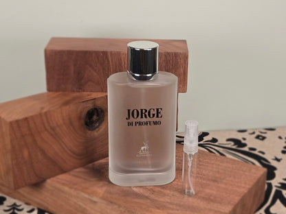 Maison Alhambra Jorge Di Profumo Aqua Edition - Perfume Sample 5ml/2ml - Travel Size - Middle Eastern Fragrance