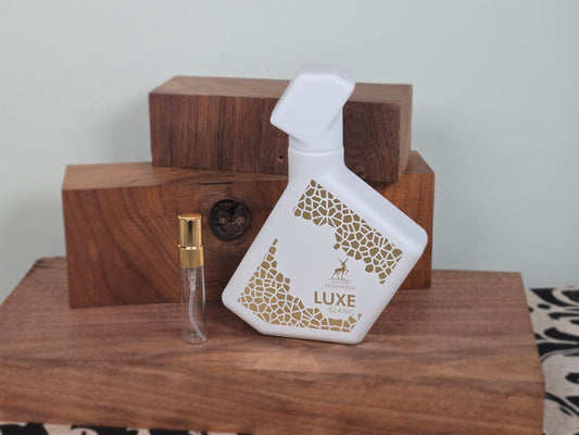 Maison Alhambra Luxe Blanc - Échantillon de Parfum 5ml/2ml - Format de Voyage - Parfum du Moyen-Orient