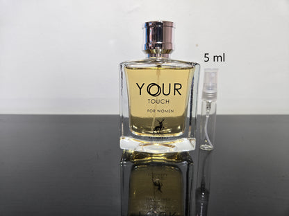 Maison Alhambra Your Touch For Women - Échantillon de Parfum Arabe 5ml/2ml - Format de Voyage