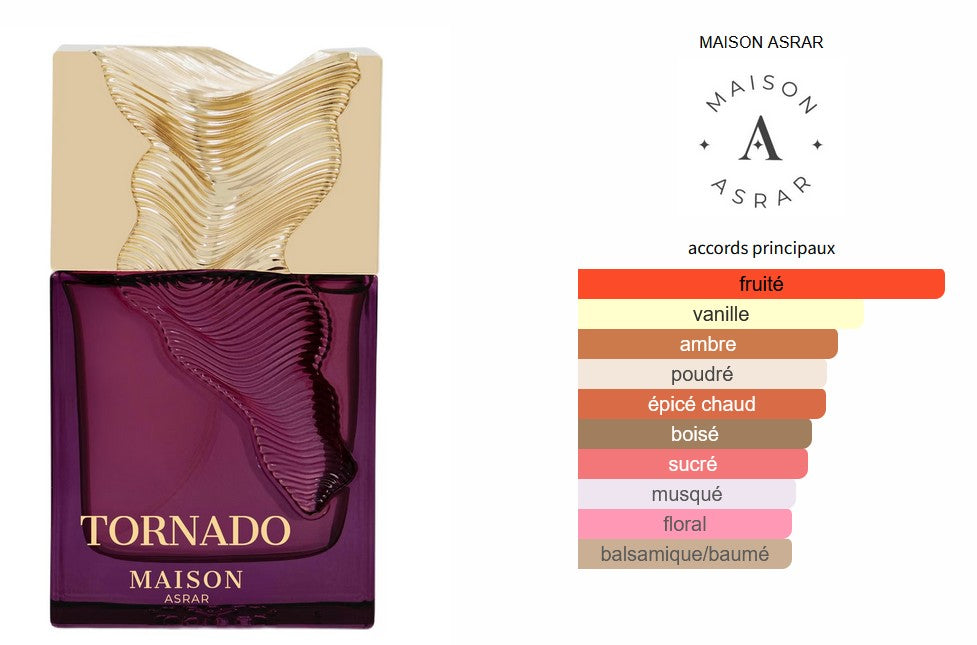Maison Asrar Tornado - Échantillon de Parfum 5ml/2ml - Format de Voyage - Parfum du Moyen-Orient