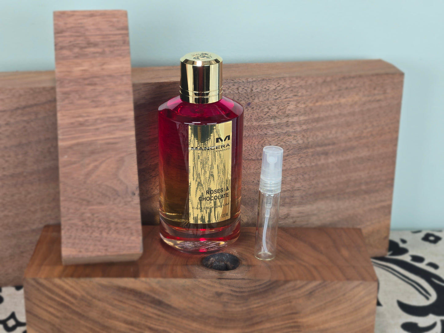 Mancera Roses And Chocolate - Échantillon de Parfum 5ml/2ml - Format de Voyage - Parfum du Moyen-Orient