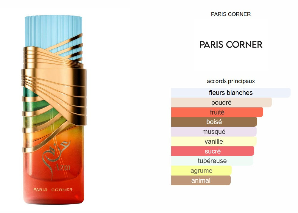 Paris Corner AZM - Perfume Sample 5ml/2ml - Travel Size - Middle Eastern Fragrance