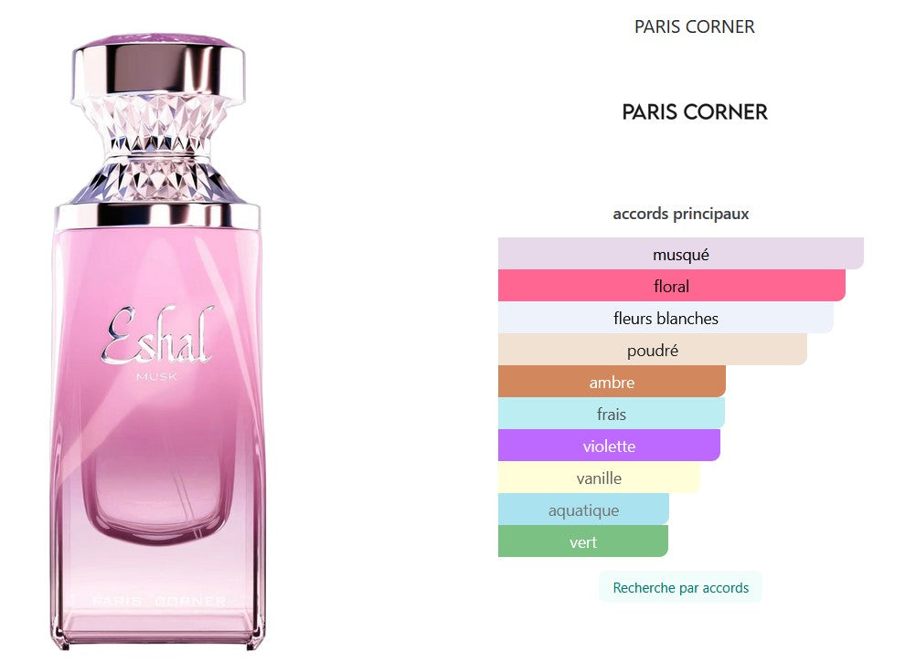 Paris Corner Eshal Musk - Perfume Sample 5ml/2ml - Travel Size - Middle Eastern Perfume