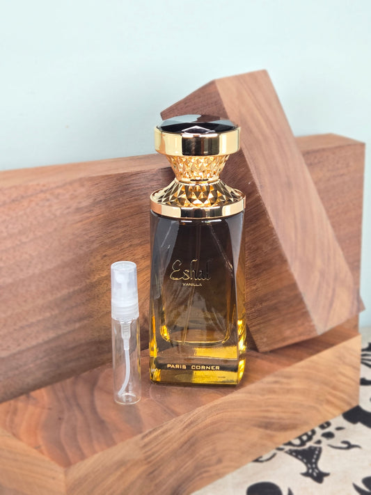 Paris Corner Eshal Vanilla - Perfume Sample 5ml/2ml - Travel Size - Middle Eastern Fragrance