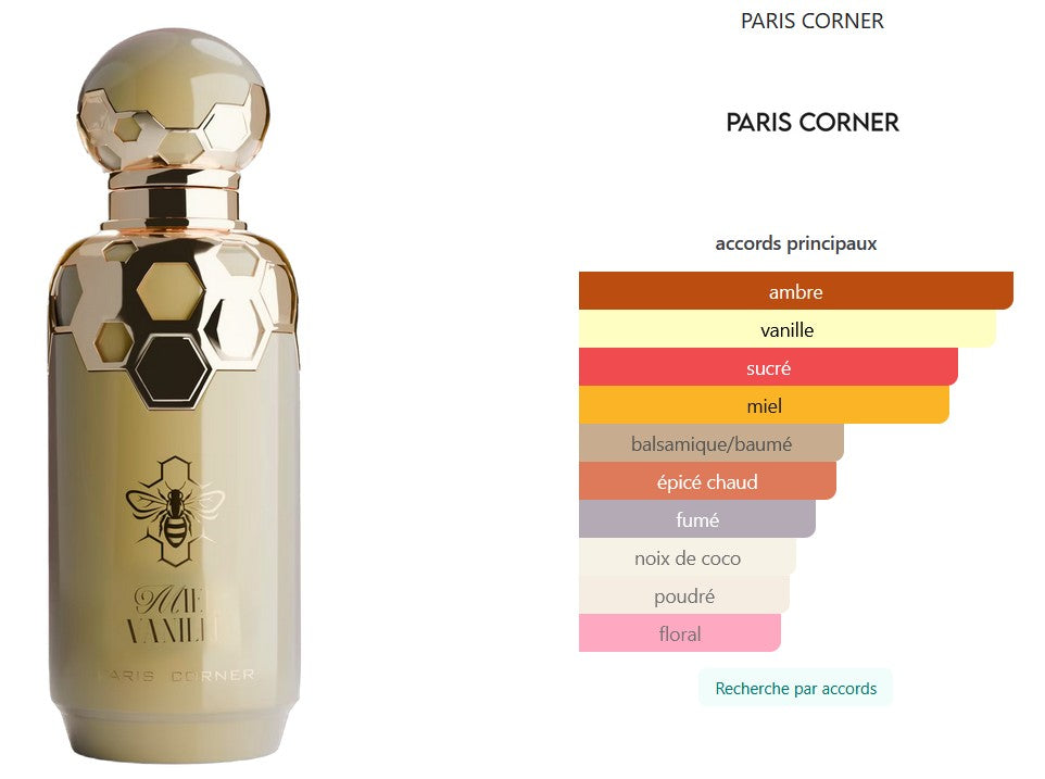 Paris Corner Miel Vanille - Fragrance Sample 5ml/2ml - Travel Size - Middle Eastern Perfume