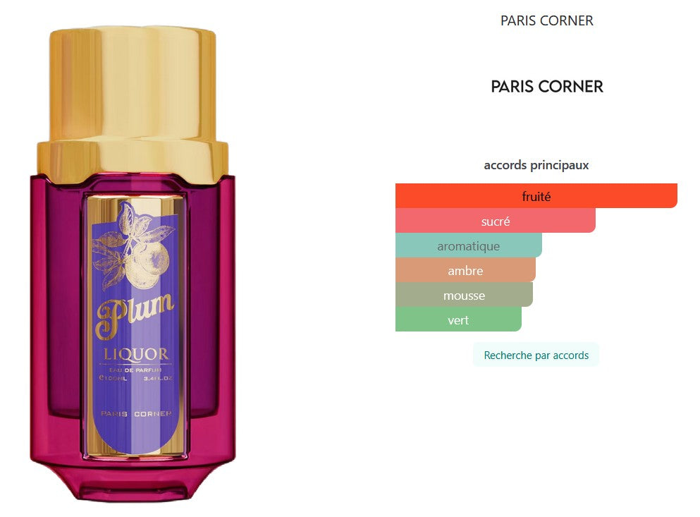Paris Corner Plum Liquor - 5ml/2ml Perfume Sample - Travel Size - Middle Eastern Fragrance