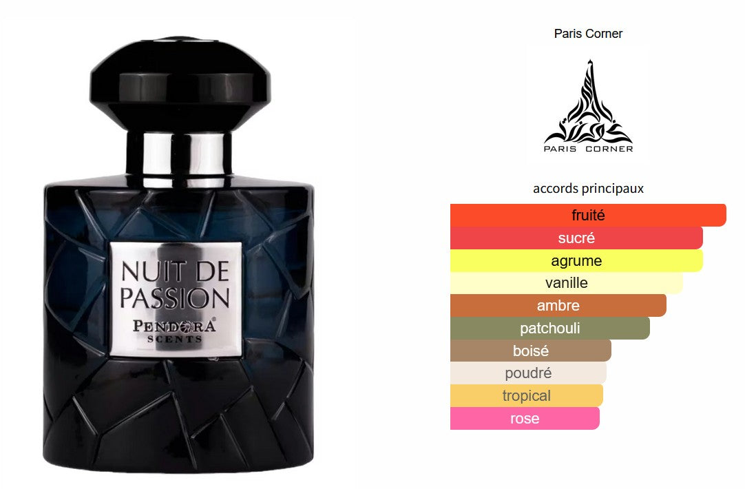 Pendora Nuit De Passion - Perfume Sample 5ml/2ml - Travel Size - Middle Eastern Fragrance