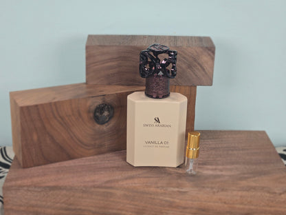 Swiss Arabian Vanilla 01 - 5ml/2ml Fragrance Sample - Travel Size - Middle Eastern Perfume