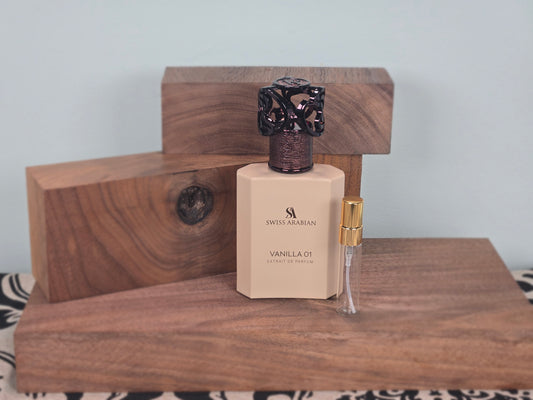Swiss Arabian Vanilla 01 - Échantillon de Parfum 5ml/2ml - Format de Voyage - Parfum du Moyen-Orient
