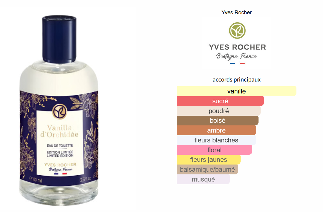 Yves Rocher Vanille D'Orchidée - Échantillon de Parfum 5ml/2ml - Format de Voyage Abordable