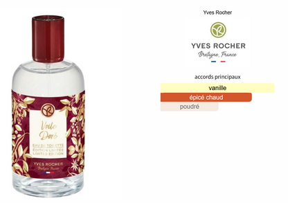 Yves Rocher Voile Doré - Échantillon de Parfum 5ml/2ml - Format de Voyage Abordable