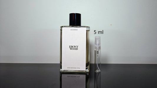 Zara Ebony Wood - Échantillon de Parfum 5ml/2ml - Format de Voyage Abordable