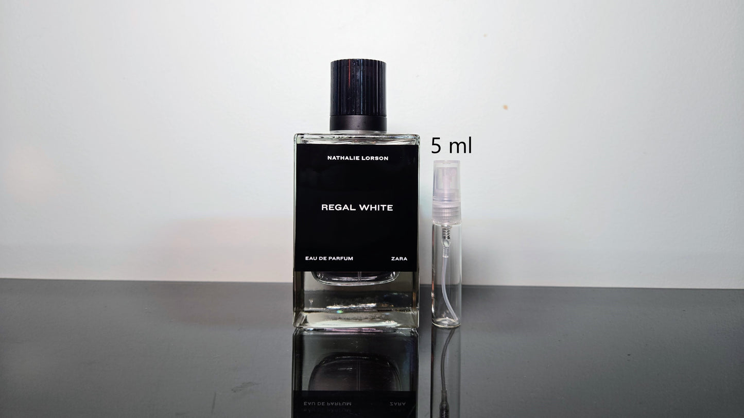 Zara Regal White - Échantillon de Parfum 5ml/2ml - Format de Voyage Abordable