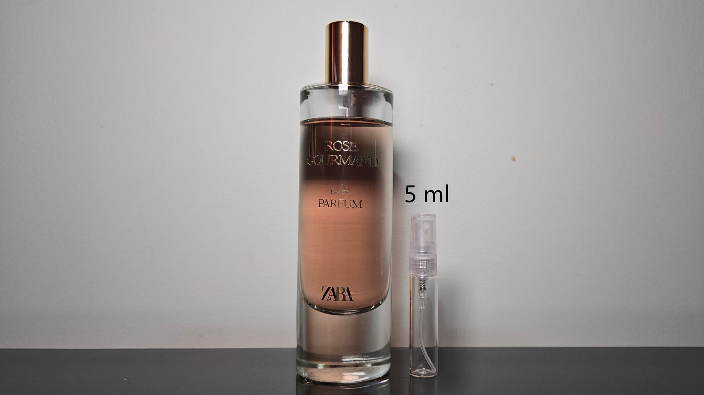 Zara Rose Gourmand - Échantillon de Parfum 5ml/2ml - Format de Voyage Abordable