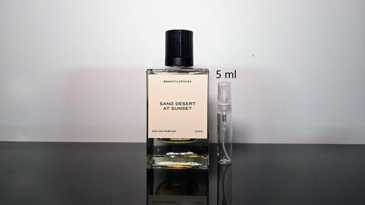 Zara Sand Desert At Sunset - Échantillon de Parfum 5ml/2ml - Format de Voyage Abordable